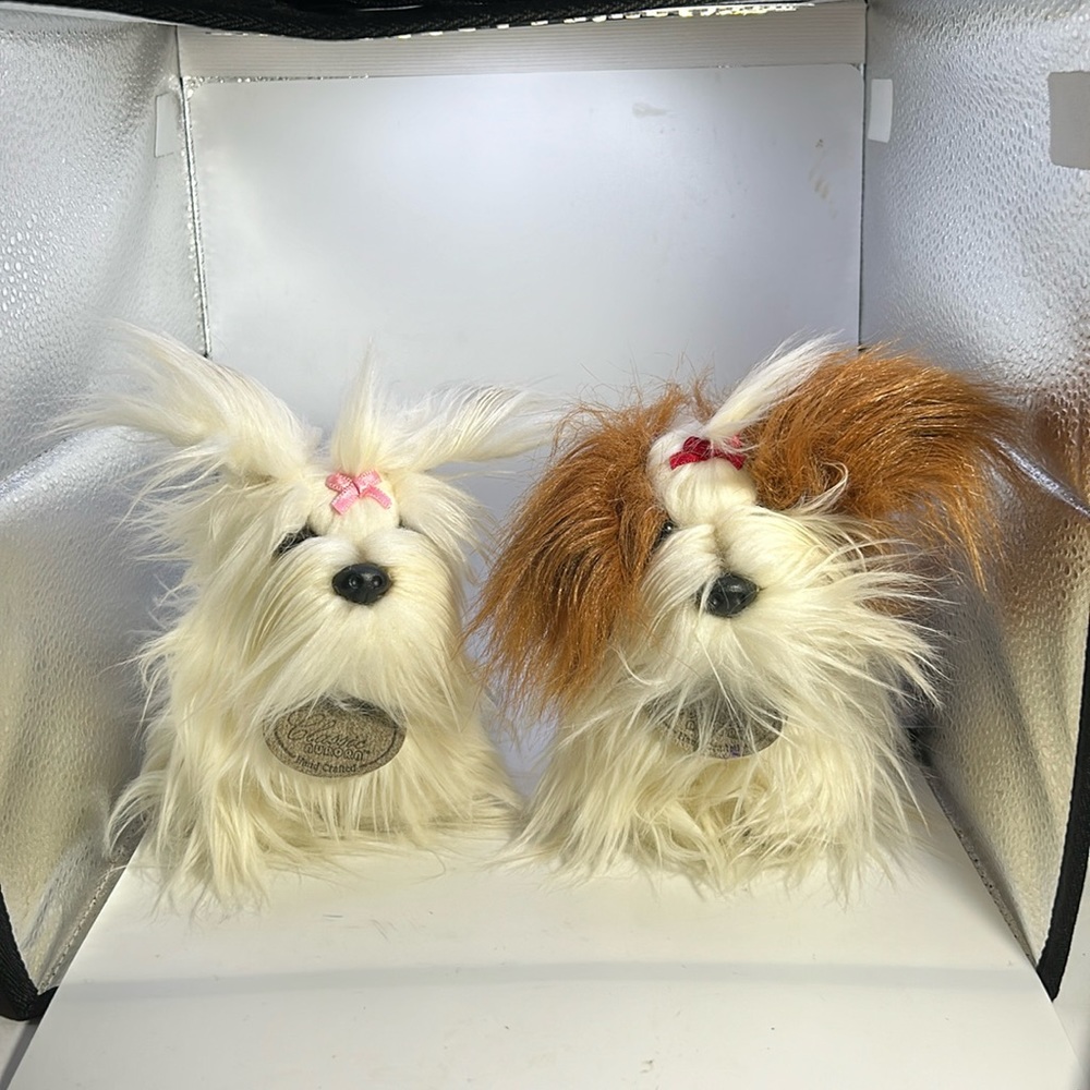 Classic Aurora plush shit-su and Maltese dogs NWT in excellent condition